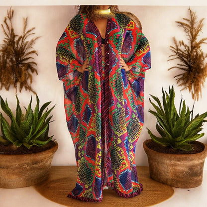 Le caftan multicolore